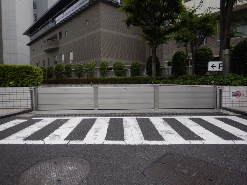 浸水ストッパー設置例